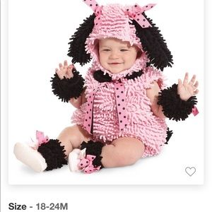 Infant pink poodle costume